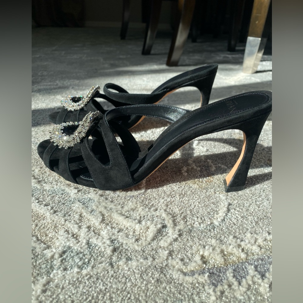 NWT Alexandre Birman Alicia
Suede Embellished Mules - Picture 7 of 15